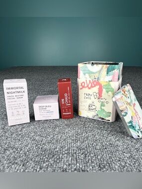 Provence Beauty Skincare Bundle Graffiti Tin ~ Lip Oil Moisturizer Serum TRAVEL